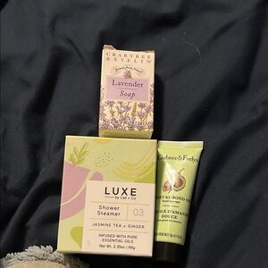 Crabtree & Evelyn Lavender Soap and Sweet Almond Oil Set